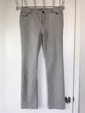 J. Jill Slim Leg Jeans Women’s Petite Stretch Gray Denim Size 6P Mid Rise